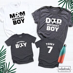 Soccer Birthday Shirts, Soccer Matching Birthday Family Shirt, Boys Birthday Party Shirts, Family Birthday Party Tee, Family Birthday Shirt