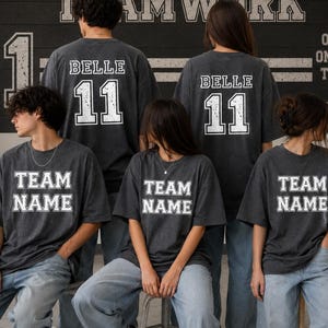 Custom Sports Shirt Sport Team Shirts Personalized Sport Shirt School Spirit Shirt Team Name Shirt Team Number Shirt Game Day Mom Tshirt
