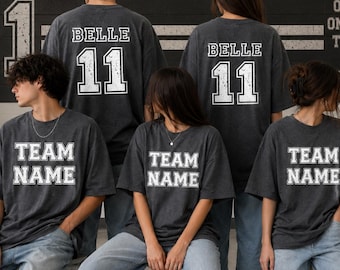 Custom Sports Shirt Sport Team Shirts Personalized Sport Shirt School Spirit Shirt Team Name Shirt Team Number Shirt Game Day Mom Tshirt