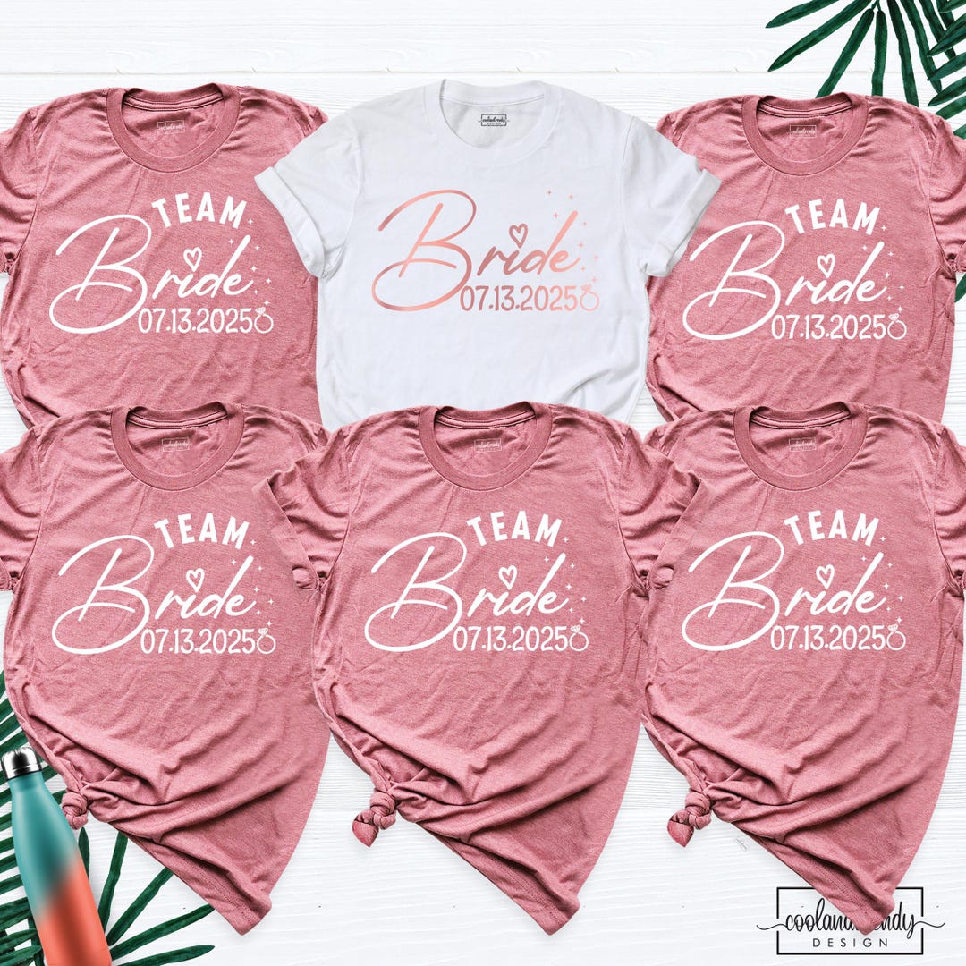 Custom Team Bride Shirt Bachelorette Party Tee, Bridesmaid Shirt ...