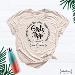 Camiseta de viaje para chicas 2026, camiseta personalizada de destino, camiseta de fin de semana para chicas, camisetas personalizadas para vacaciones familiares, camiseta de grupo de viaje, camiseta a juego para crucero imagen 10