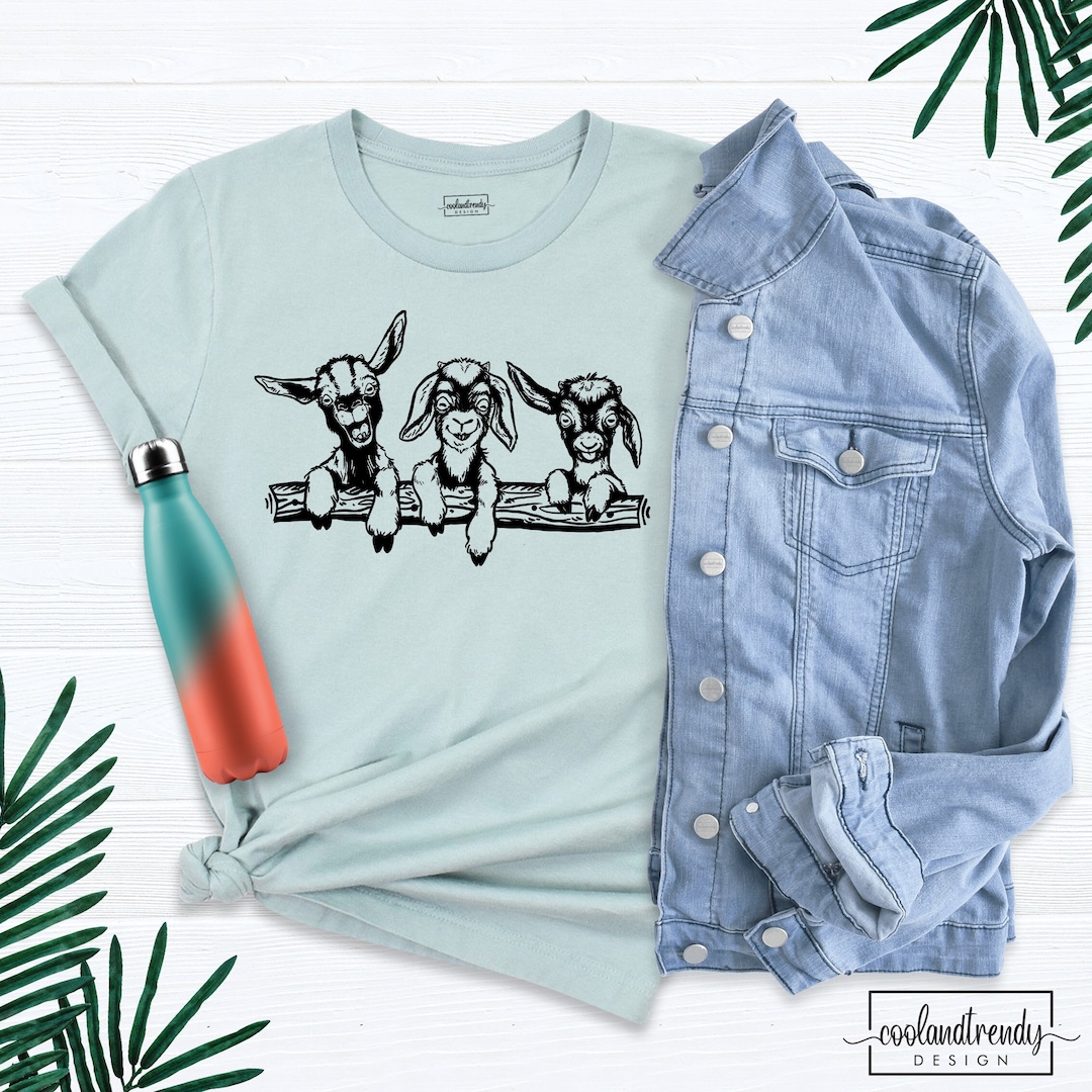 Funny Goat Farm Animal For Farmer Goat Dad Farm An T Shirts Vendu Par