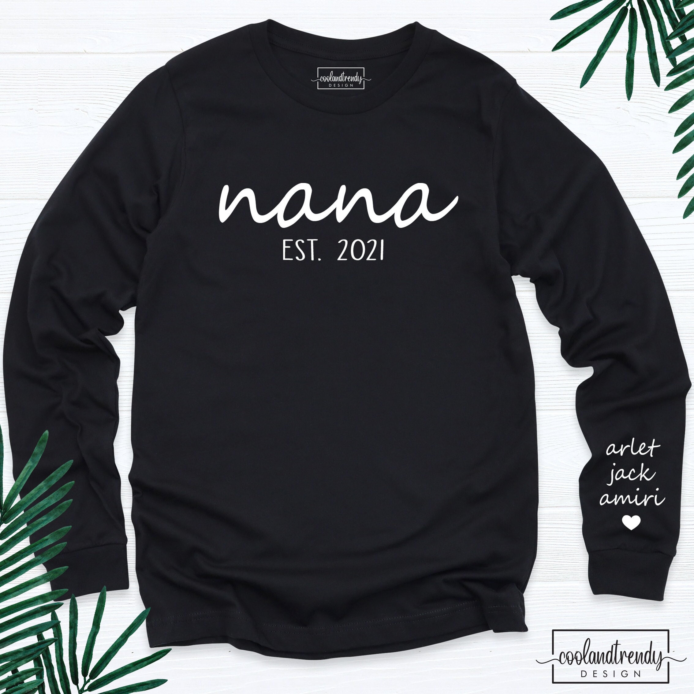 Mom and Nana T Shirt - Etsy