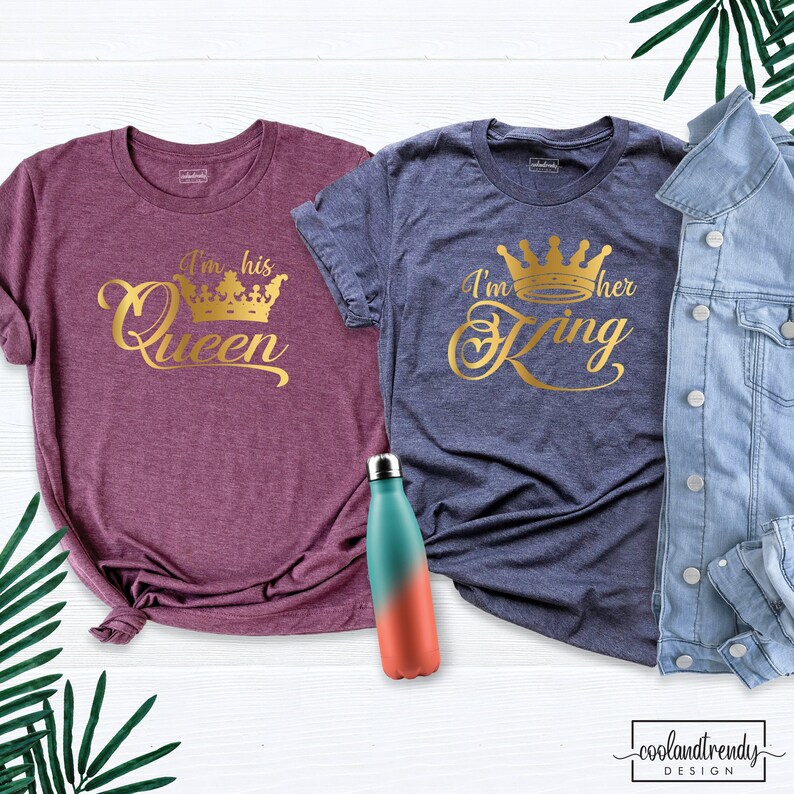 King and Queen Shirt Matching Love Couples Shirts I'm Etsy