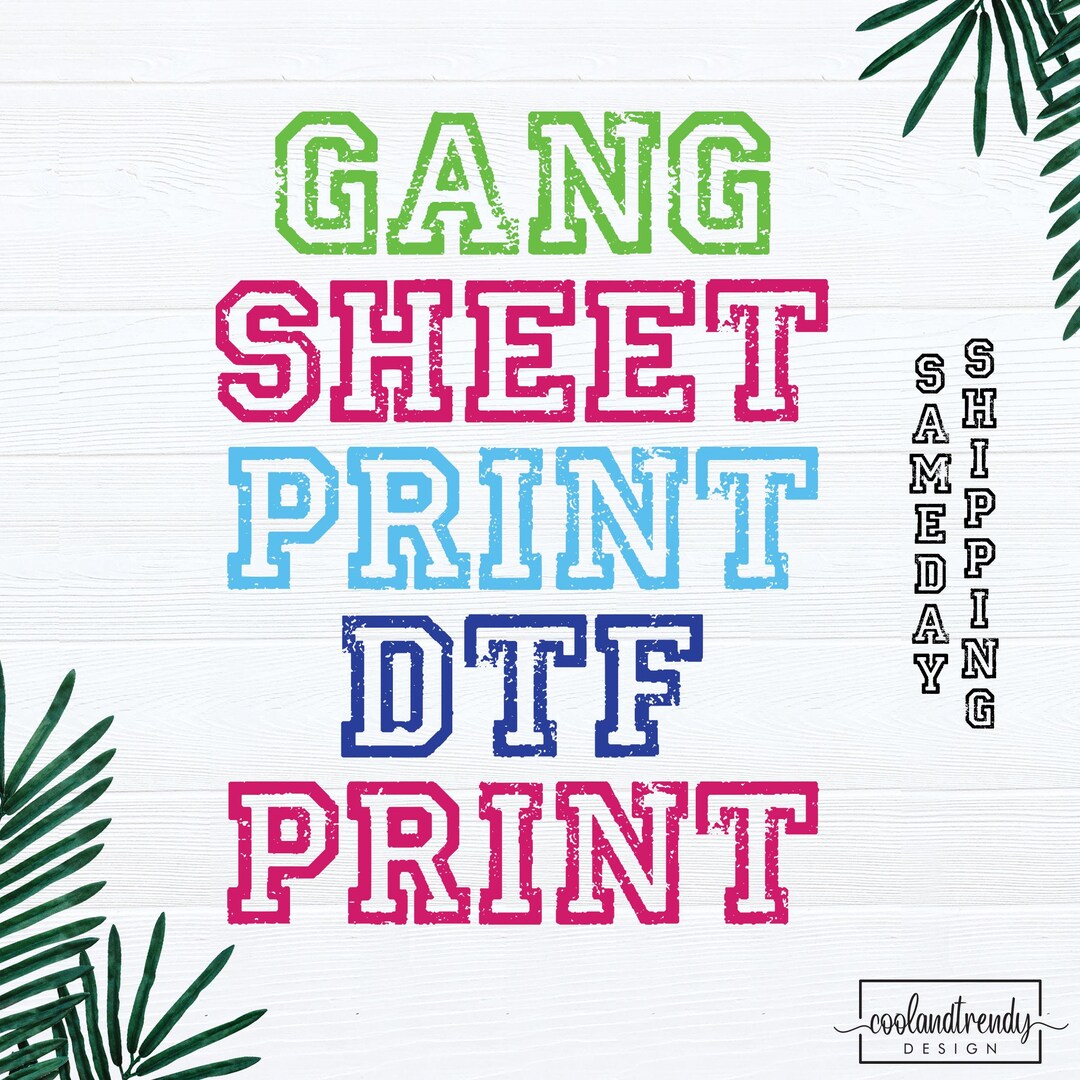 Custom UV DTF Gang Sheet Transfers Bulk DTF Prints, Wholesale Ready to ...
