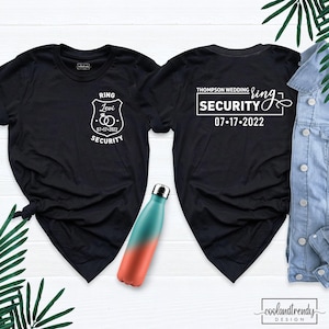 Ring Security Shirt Ring Bearer Shirt Wedding Shirts Bridal Party Shirt Custom Wedding Ring Tshirt, Funny Bride Shirt, Ring Bearer Outfit