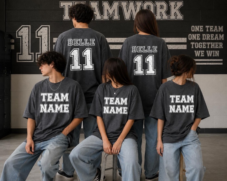 Custom Sports Shirt Sport Team Shirts Personalized Sport Shirt School Spirit Shirt Team Name Shirt Team Number Shirt Game Day Mom Tshirt
