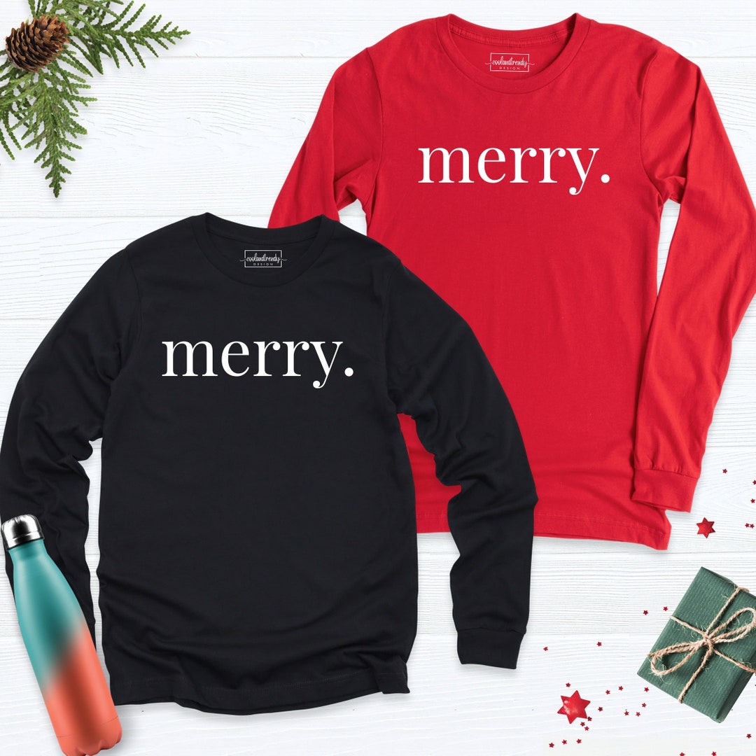 MERRY CHRISTMAS Round Neck Long Sleeve Sweatshirt