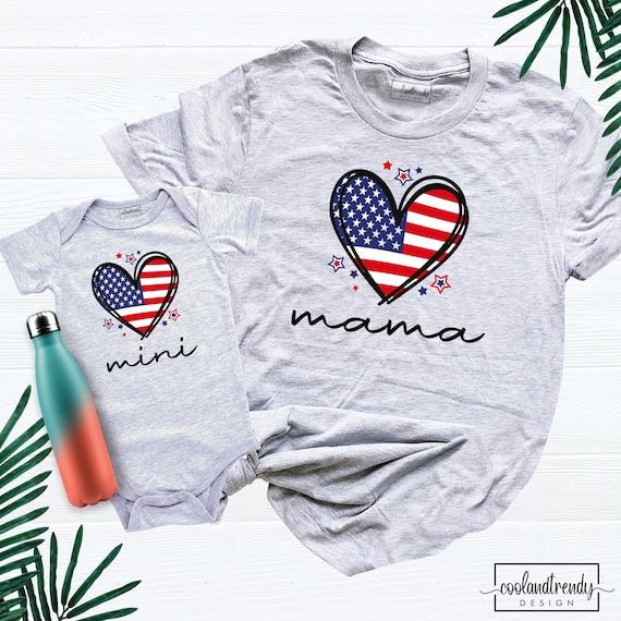 American Flag T-Shirt Women – 4th Of July Patriotic Raglan Tee, Grey X-Large