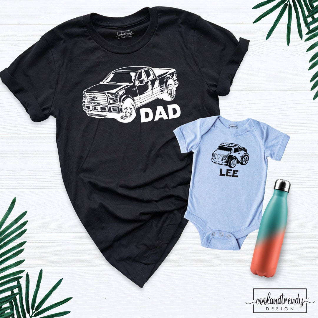 Matching Daddy and Me Shirts, Car Shirt, Funny Dad and Baby Outfit