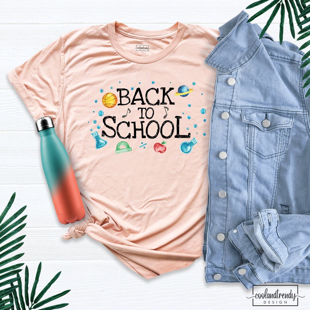 Welcome Back to School Shirt, Happy First Day of the School Shirt ...
