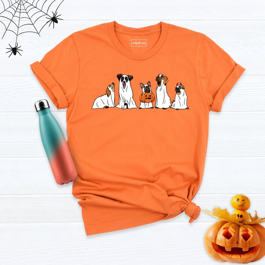 Halloween Ghost Dog Shirt, Dog Ghost Shirt, Cute Ghost Dogs Shirt
