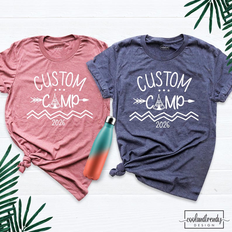 Custom Camp Shirts Personalized Camping Shirt, Family Camp Shirt, Camp Matching Tshirt Summer Camp Outfit, Cousin Camp Shirt Camp Crew Tee afbeelding 9
