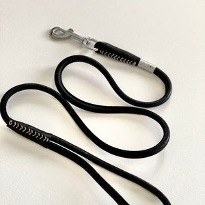 Leather Rolled Dog Leash | Soft & Comfortable | High-Quality Leather | Handmade