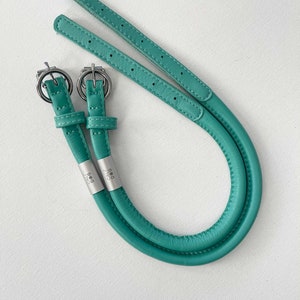 Mint Rolled Leather Dog Collar | Stylish & Simple