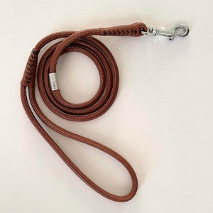 Leather Rolled Dog Leash | Soft High-Quality Leather | CALIDOG