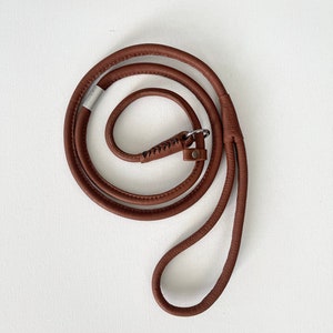 Dog Slip-Leash | Natural Soft Leather | Handmade