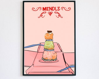 Grand Budapest Hotel 8.5x10" print, minimalist movie poster, Mende'ls, Wes Anderson print, movie quote print, movie poster download