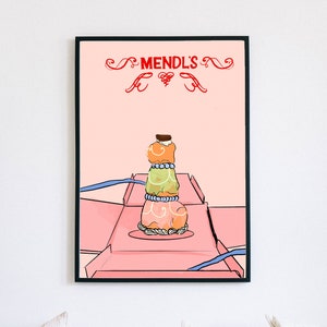 Grand Budapest Hotel 8.5x10&quot; print, minimalist movie poster, Mende&#39;ls, Wes Anderson print, movie quote print, movie poster download
