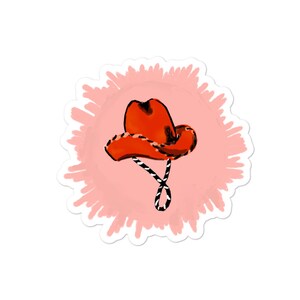 Cowgirl Hat Sticker