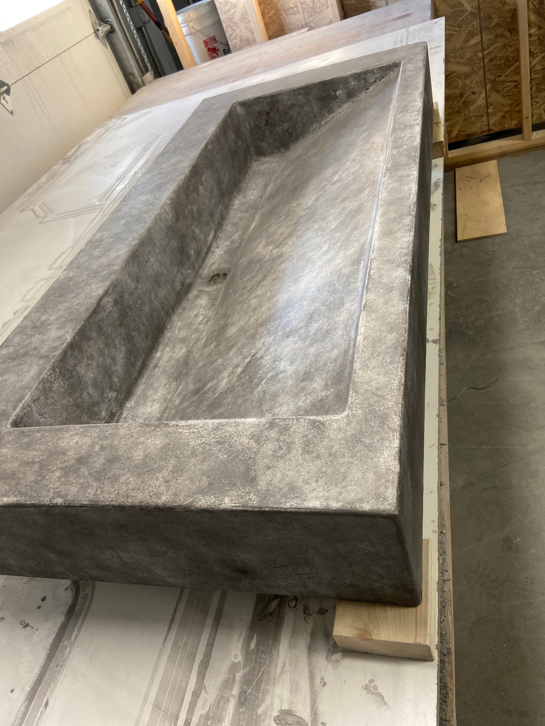 Concrete trough sink Etsy