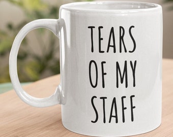 Caneca "Lágrimas da Minha Equipe", Presente Divertido para o Chefe