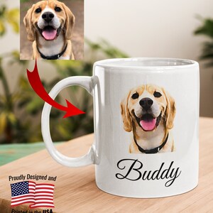 Personalisierte Hunde Fototasse: Individuelles Tier Porträt Geschenk