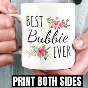 Bubbie Gift for Grandma / Grandmother Mug / Grandma Present