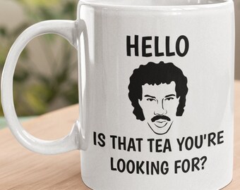 Divertida taza de té de Lionel Richie: un regalo original para los amantes del té.