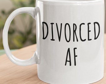 Divorced AF Funny Divorce Gift, Gifts for Divorcee, Breakup Gift