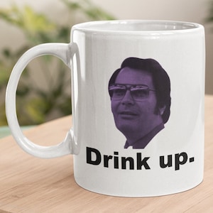 Jim Jones 'Drink Up' Mug: Dark Humor Coffee Mug