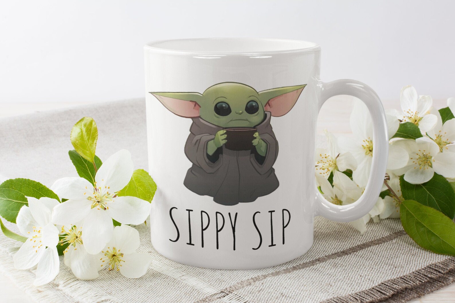Baby Yoda Mug /sippy Sip Mug / Best Yoda Gift / Baby Yoda Etsy