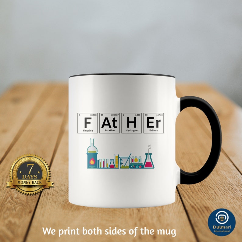 Periodic Table Father Mug Periodic Table Mug Chemistry Gift Etsy