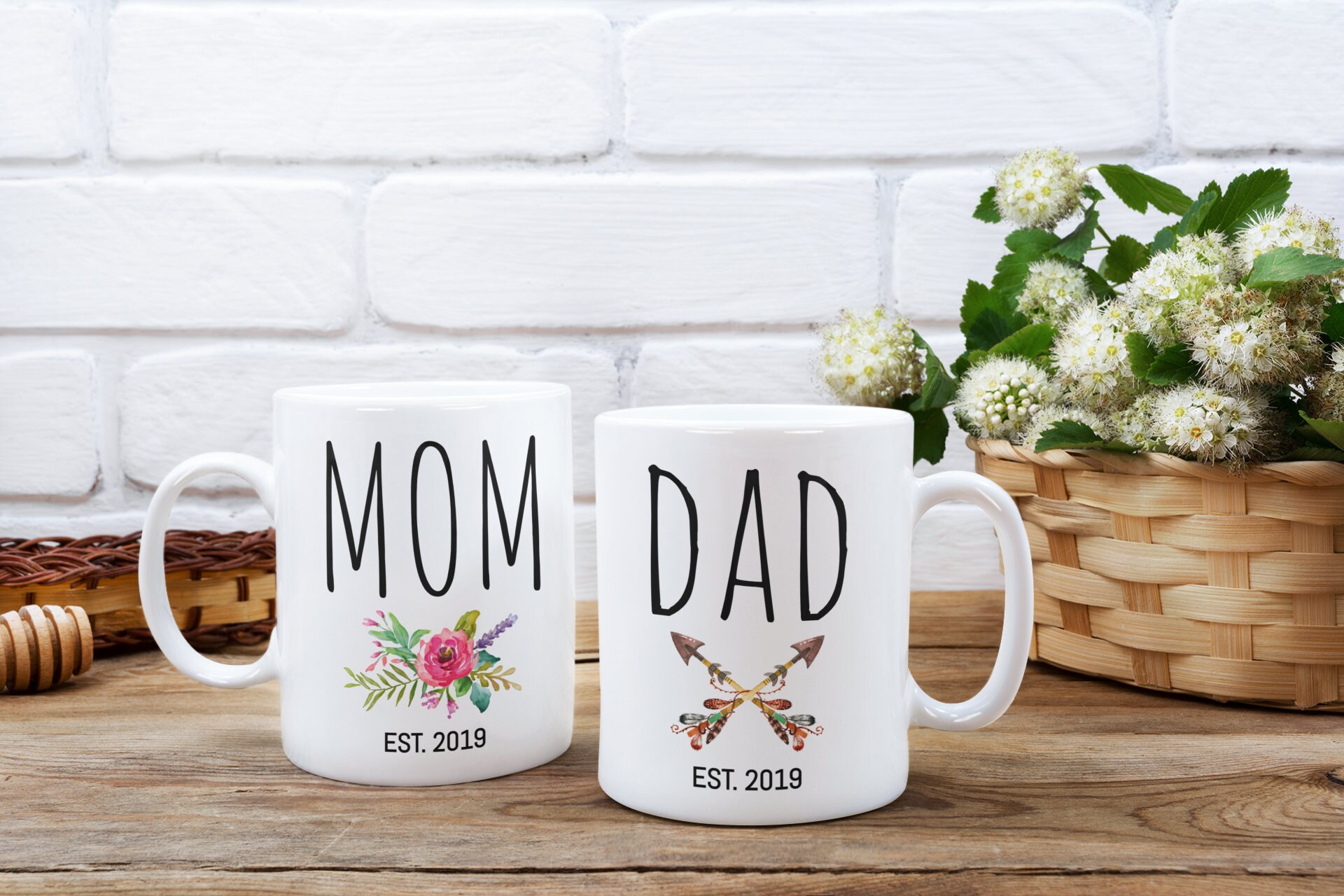 New Mom and Dad Mugs Gifts for New Mom and Dad New Mom Mug Etsy
