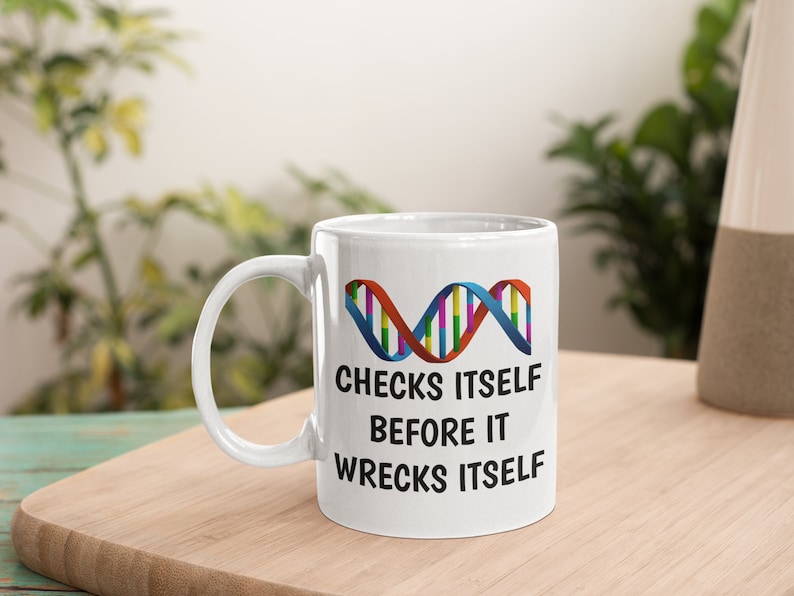 DNA Mug Gift, Funny Biology Teacher, Science Student image 1