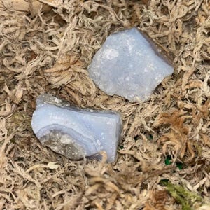 Raw Blue Lace Agate Crystal | Calming Throat Chakra Stone | Intuition & Peace