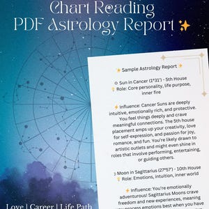 Leitura de Mapa Astral Astrológico Personalizado | Relatório em PDF | Amor, Carreira, Caminho de Vida | Análise de Mapa Natal Personalizado
