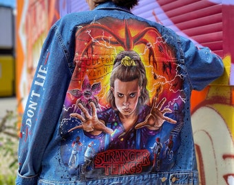 Handpainted custom jacket / veste personnalisée / gift for him or her