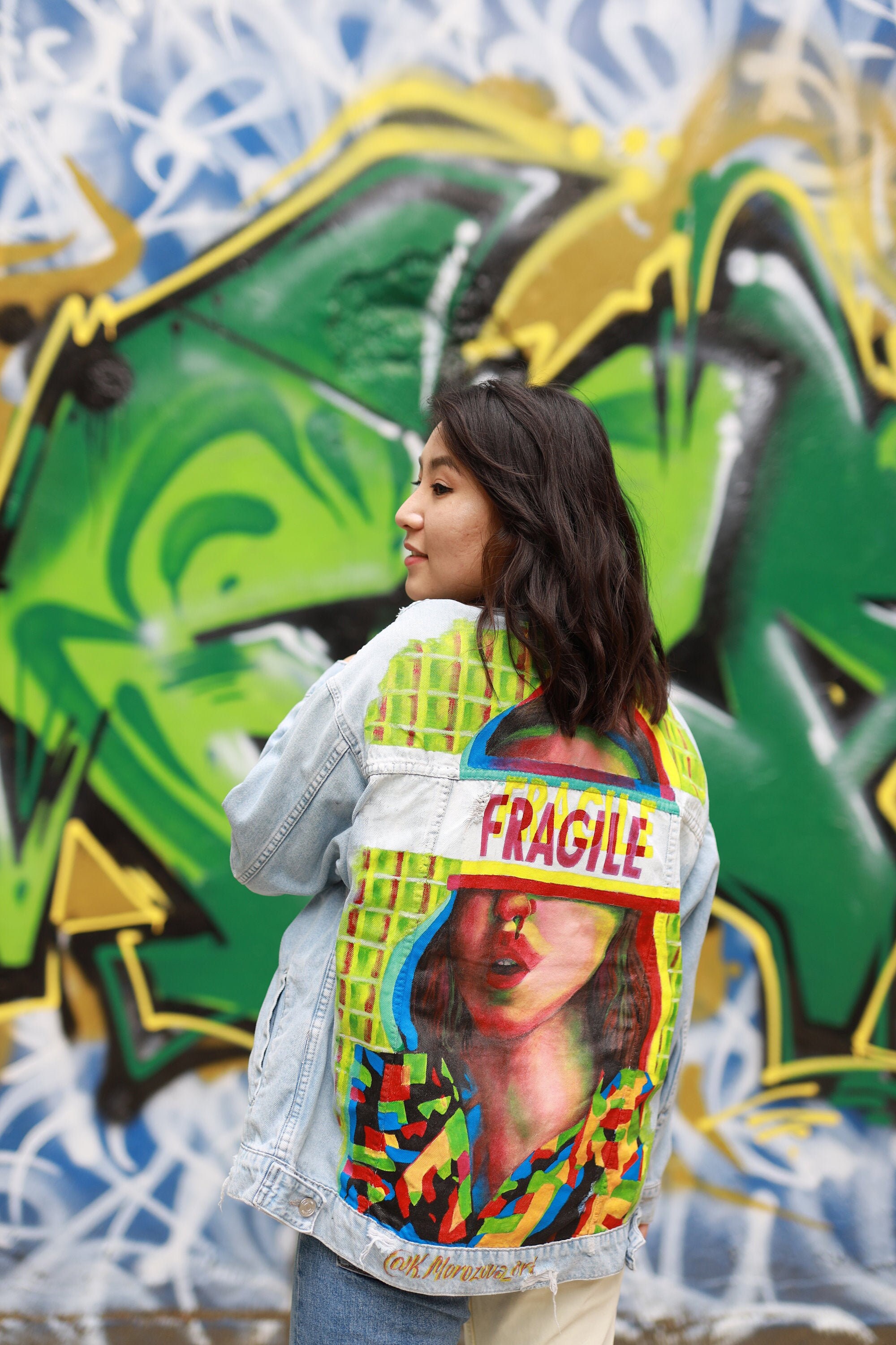 Veste En Jean Stranger Things Handpainted CUSTOM Oversized Jacket STRANGER THINGS/ Birthday - Etsy