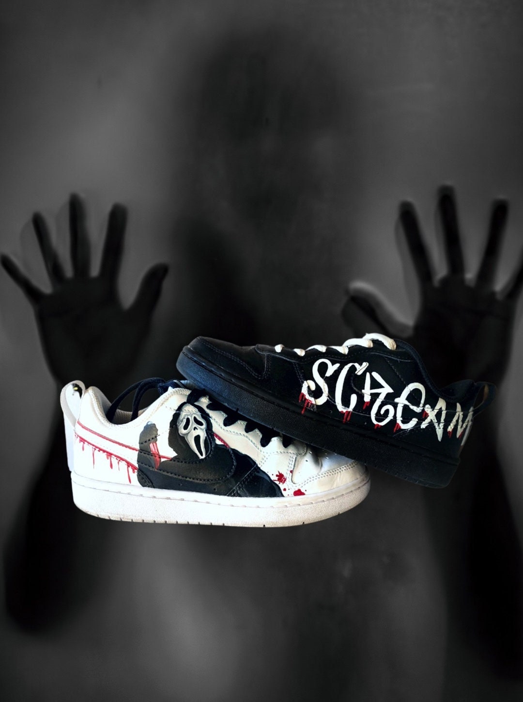 Serial Killer Shoes, True Crime Shoes, Women’s Slip On Shoes, Goth