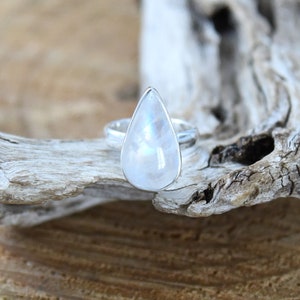 Anello Moonstone Silver - Taglia: 6 1/2