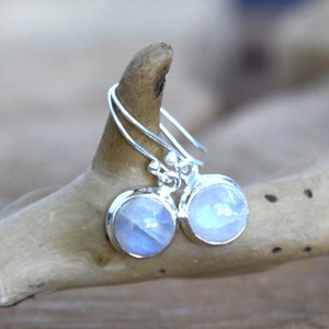 Orecchini in pietra di luna in argento sterling