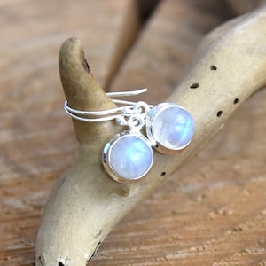 Orecchini in pietra di luna in argento sterling