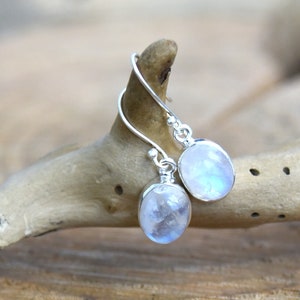 Orecchini in pietra di luna in argento sterling