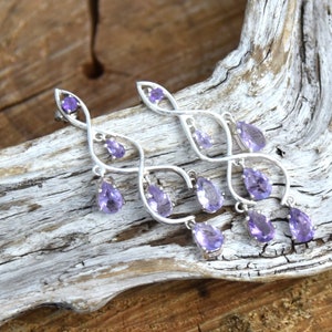 Sterling Silver Amethyst Earrings