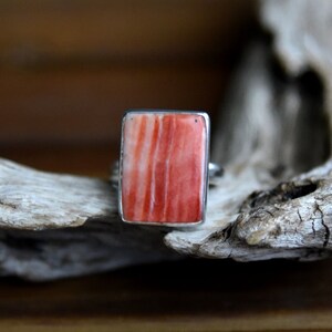 Spiny Oyster Ring - Sterling Silver - Size: 8