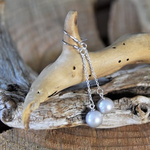 Boucles d’oreilles Grey Fresh Water Pearl