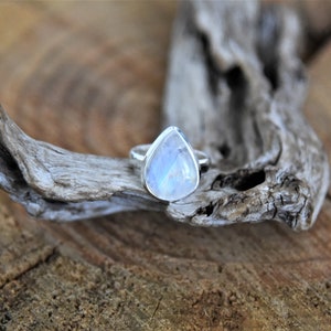 Anello Moonstone Silver - Taglia: 8 1/2
