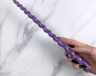 Purple Pastel, with Glitter and Jewels, Unicorn Design, Handmade Magic Wand