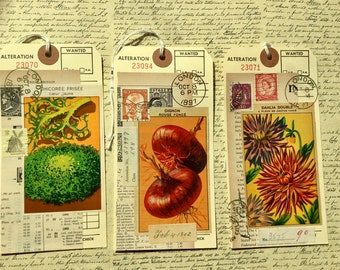 Vintage Ephemera Alteration Gift Hang Tags - Individually SOLD